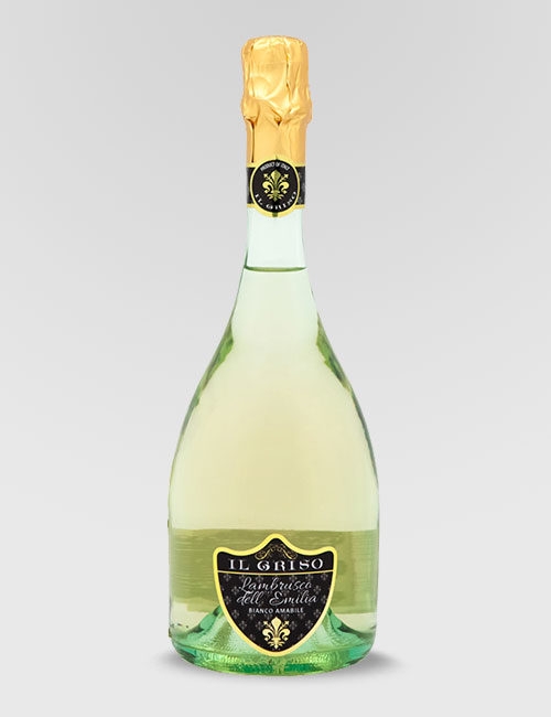 Вино игристое защищ"Эль Гризо Ламбруско делл'Емилиа" белое полусладкое