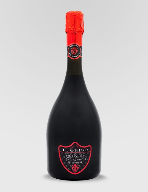 Вино игристое защищ"Эль Гризо Ламбруско делл'Емилиа" красное полусладкое