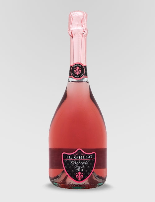 Вино игристое защищ"Эль Гризо" Москато Розе" сладкое розовое